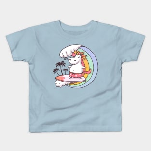 Surfing Unicorn Kids T-Shirt